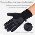 thumbnail image 3 of Gloves men's winter fleece-lined warm windproof waterproof non-slip touch screen outdoor sports cycling bicycle Cotton, 3 of 5