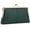 Dark Green, variant on Vintage Kiss Lock Wallet for Women, Genuine Leather Multi-card Slots Card Holder Clutch Purse Travel Wallet