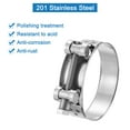 thumbnail image 4 of Uxcell T-Bolt Hose Clamp 4Pack 74-79mm 201 Stainless Steel Intake Intercooler Clamps, 4 of 4
