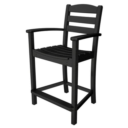 POLYWOOD® La Casa Cafe Recycled Plastic Counter Height Arm Chair