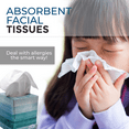 thumbnail image 6 of Scotties Facial Tissue Paper 64 Sheets Box Ultra Soft & Absorbent 2-Ply Tissues Hypoallergenic No Irritating Scents Made for Everyday Comfort Face & Body Use Portable Napkin (3 Boxes) (Design Vary), 6 of 7