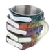 thumbnail image 3 of Taza de café con libro pintado en 3D, versátil, de resina, para escritores y literatura. Estilo A, 3 of 9