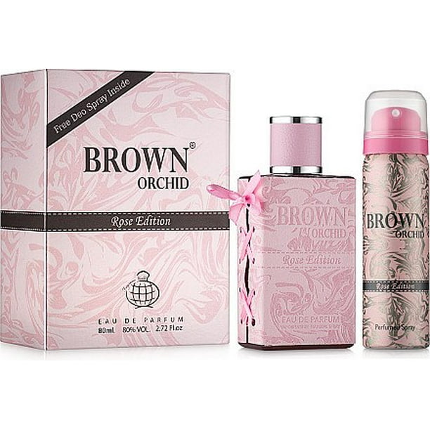 Fragrances for Her 80ml Brown Orchid ROSE Edition for Women + Deo