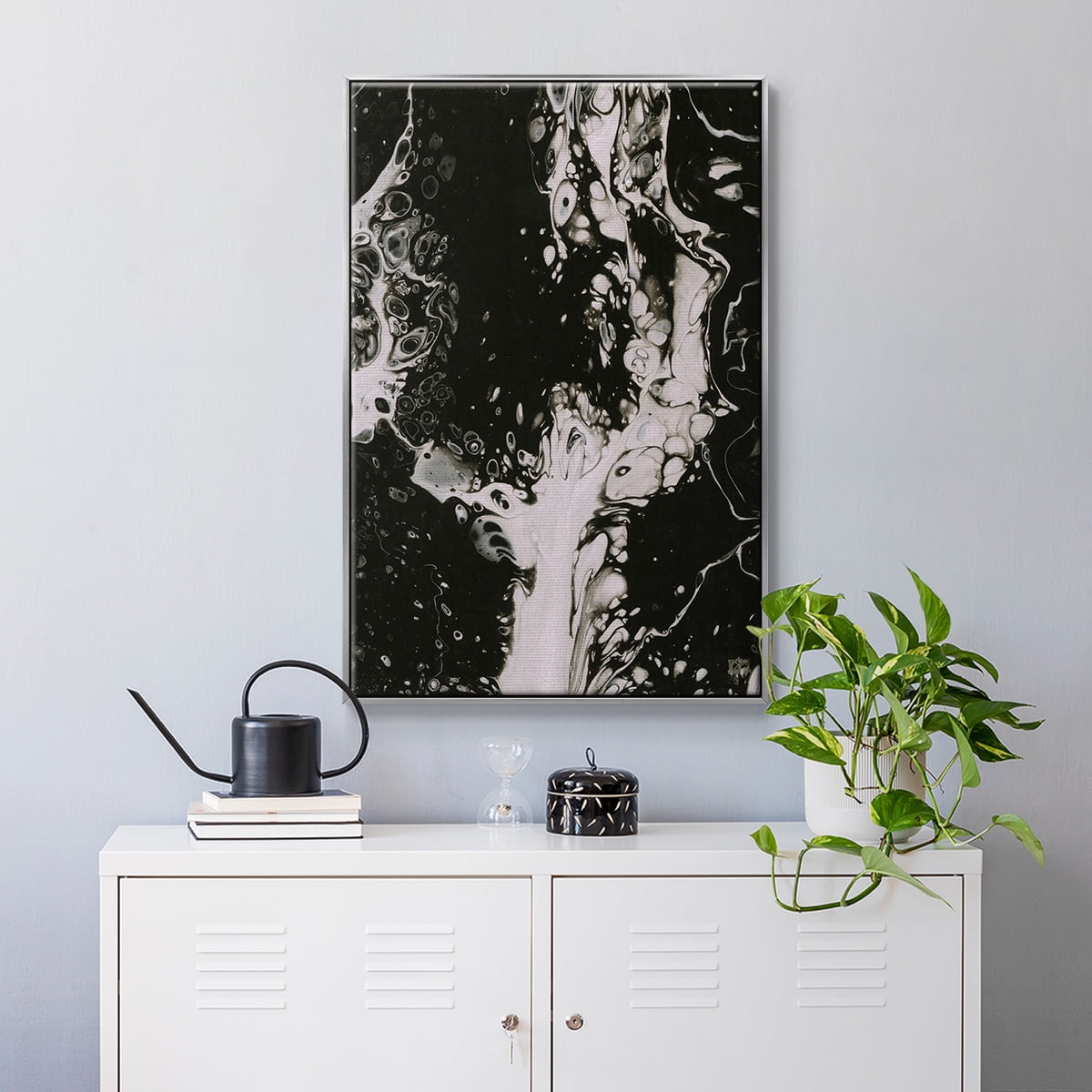 C37 Framed Premium Gallery Wrapped Canvas - Ready to Hang - 25 x 37 - Silver Floating Frame