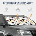 thumbnail image 4 of Fotbe Wine Bottles Glasses 2-Piece Car Windshield Sun Shade | Sun Blocker for Car Windshield | Foldable Automotive Interior Accessories for Sun Protection-Large, 4 of 7