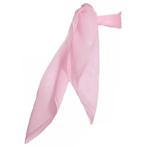 Hip Hop 50's Shop 1950s Chiffon Scarf Square Vintage Retro Sheer Neck Hair Tie Women (20" Light Pink)