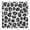 Black Leopard Pattern, variant on Brown and Black Of Leopard Print Square Fitted Tablecloth with Elastic Edge,Square Table Cover,Washable Elastic Table Cover for Home Kitchen Party Decor 34"x34"