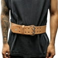 thumbnail image 2 of Last Punch 6" New Split Leather Weight Lifting Belt Padded Power New All Sizes, 2 of 4