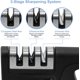thumbnail image 5 of Afilador de cuchillos de cocina manual de 3 etapas, afilador de cuchillos profesional 4 en 1 con ranura para afilar tijeras, negro Adepaton WMZL-375-1, 5 of 7
