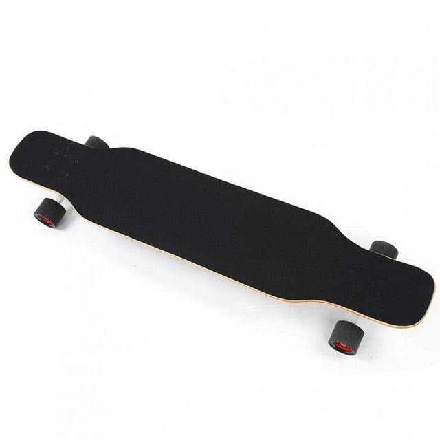 Fyydes Planche à Roulettes en Érable, Planche à Roulettes à Quatre Roues, Longboard Professionnel en Bois d'Érable avec Plateau Antidérapant, Planche à Roulettes de Sport à Quatre Roues pour Adolescent Débutant