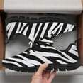 thumbnail image 3 of Customuart Zebra Print Sneakers for Women Running Shoes Black Size 10, 3 of 5