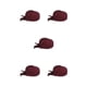 thumbnail image 2 of Minnieouse Gorros de Chef para hombre y mujer con correa ajustable para cocinar, barbacoa, cocina, trabajo, Catering, hogar, cocina, restaurante, vino tinto Vino rojo 5piezas Minnieouse CBP234553, 2 of 5
