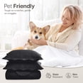 thumbnail image 5 of IR Imperial Rooms 3Pc-Embossed Bedspread Soft Microfiber Floral Modern Quilt Set Lightweight King Black, 5 of 9