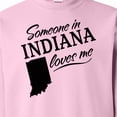 thumbnail image 3 of Inktastic Someone in Indiana Loves Me Adult Sweatshirt, 3 of 4