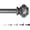 Pewter, variant on Single Window Curtain Rods for Windows 28 to 48 Inches Adjustable Decorative 3/4 Inch Diameter with Classic Finials, Black