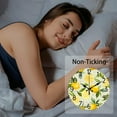 thumbnail image 4 of 12inch Lemon Wall Clock Silent Non Ticking Round Wooden Clock Battery Operated Fruit Clock Farmhouse Wall Clock for Living Room Kitchen Bedroom Office Decoration, 4 of 9