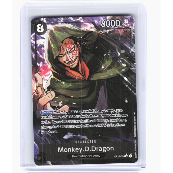 Collectible 2024 One Piece CCG Legacy of the Master Monkey.D.Dragon Alternate Art #OP12-094 SR Foil