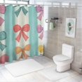 thumbnail image 7 of Patifu Hearts Bows Bathroom Décor Set with Hooks, 100% Polyester Stylish Shower Curtain, Waterproof and Easy to Install, Chic Modern Bathroom Decor, HD Print, Machine Washable 60"x72, 7 of 7