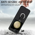 thumbnail image 3 of TECH CIRCLE Case for Samsung Galaxy Z Flip 5,Ultra Thin Fashionable Frosted Matte Shockproof Drop Protection Cover Shell With Bling Diamond Ring Kickstand Case for Galaxy Z Flip 5 5G 2023 6.7", Black, 3 of 8