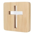 thumbnail image 1 of Lampe de Chevet en Bois Lampadaire 3D LED Lampe de Chevet la Fonctionnalité Intelligente, 1 of 5