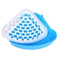 thumbnail image 1 of Greeniant Orinal geométrico para mascotas, caja de ropa de cama de esquina para inodoro de hámster, animales pequeños, Color de inodoro de plástico, Aseo de mascotas azul Greeniant JJ15890-01, 1 of 6