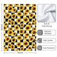 thumbnail image 3 of 2 Pcs Funny Kitchen Towels,Checke Sunflower Microfiber Dish Towels,Kitchen Tea Towels,Kitchen Towel Set (18" X 26"), 3 of 3