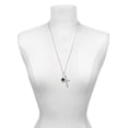 thumbnail image 3 of Delight Jewelry Silvertone Card Suit - Black Spade I Have Plans for You Engraved Cross Zoey Necklace, 28", 3 of 4