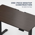thumbnail image 3 of MotionGrey - Bureau Debout Électrique Réglable Ergo2 avec Réglages de Mémoire - Dessus Noir 43 Pouces x 24 Pouces Cadre Noir - Bureau Ergonomique pour la Maison et le Bureau, 3 of 8