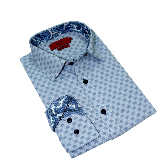 Italy Design Men's Casual Slim Fit Dress Shirt EBSH221M