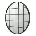thumbnail image 2 of SAFAVIEH Simmie 32 in. Dia. Abstract Checkers Mirror, Black, 2 of 5