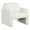 White, variant on Gymax Modern Accent Chair Sherpa Fabric Upholstered Armchair w/ Waist Pillow Pink