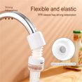 thumbnail image 3 of 360 Degrees Faucet Aerator Bubbler Attachment Sprayer Bendable Water Tap Diffuser Nozzles Water-saving Kitchen Bathroom Base Type White, 3 of 9