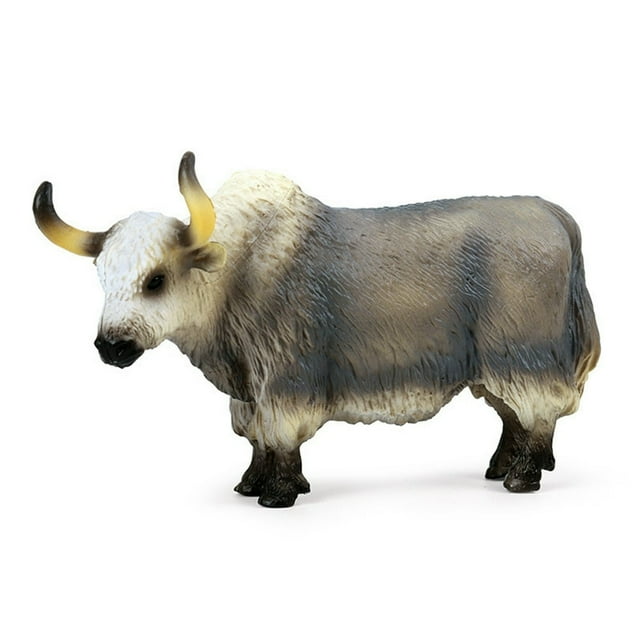 Simulation Bull OX Yak Animal Figurine PVC Model Table Decor Kids Education Toy