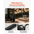 thumbnail image 5 of KFFKFF 8 ft Outdoor Firewood Rack with Waterproof Cover, Durable Metal Log Holder for 1/2 Cord Storage, 660lb Capacity, Powder-Coated Design for Fireplace or Deck, 5 of 9