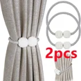 thumbnail image 2 of 1/2PCS Pearl Magnetic Curtain Clip Curtain Holders Tie Back Buckle Clips Hanging Ball Buckle Tie Back Curtain Decor Accessories, 2 of 10