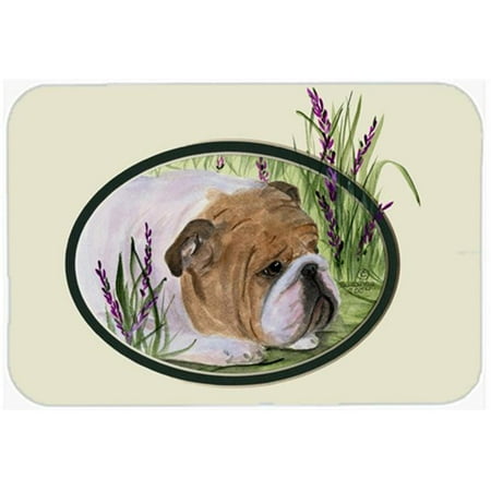 

English Bulldog Glass Cutting Board - Large
