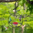 ZToonmas Hummingbird Feeders for Outdoors Handcrafted Circular Hanging ...