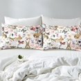 thumbnail image 4 of Easter Bunny Full Size Fitted Sheet,Spring Flowers Bed Sheets Women Teens,Watercolor Floral Rabbit Butterfly Bedding Set,Cute Pet Animals Sheets Easter Gifts 3Pcs, 4 of 5