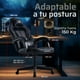 thumbnail image 3 of Silla Gamer BALAM RUSH FORCE SUPER Z5 Ergonomica Reclinable 180° 150Kg Reposabrazos 2D Piston Clase 4 Negro BR-940627, 3 of 6