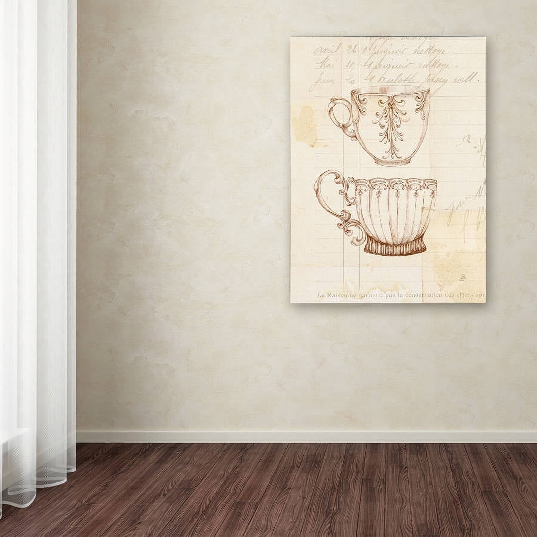 Trademark Fine Art "Authentic Coffee IV" Canvas Art by Daphne Brissonnet