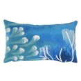 thumbnail image 1 of Trans-Ocean Importe 7SC1S421203 12 x 20 Pouces Liora Manne Visions III Récif Intérieur et Extérieur Oreiller&44; Bleu, 1 of 1