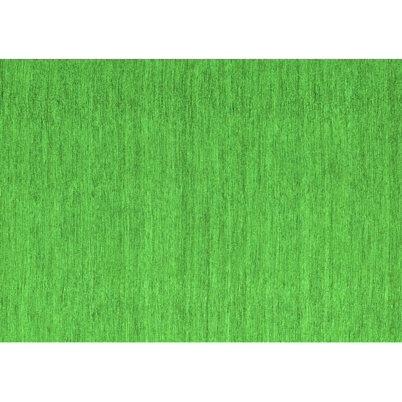 Ahgly Company Indoor Rectangle Abstract Green Contemporary Area Rugs, 2' x 3'