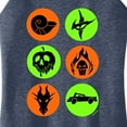 thumbnail image 3 of Disney Villains - Disney Villains Icons - Juniors High Neck Tank Top, 3 of 5