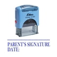 thumbnail image 1 of PARENT'S SIGNATURE DATE Shiny Self Inking Rubber Stamp Office Stationary Stamp, 1 of 1