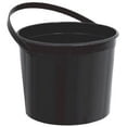 thumbnail image 2 of Multipurpose Black Plastic Bucket with Handle - 6.25" x 4.5" (1 Pc) - Sturdy & Durable Design - Perfect for Storage, Home, Garden, & DIY Projects, 2 of 2