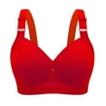 thumbnail image 2 of asdoklhq Sports Bras for Women,And Large Non-ring Side Wrap Bra Large Chest Show Small Bra Bra, 2 of 3