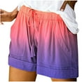 thumbnail image 2 of Ozmmyan Plus Size Womens Drawstrings Shorts Casual Loose Wide Leg Athletic Shorts Workout Shorts Comfy Elastic Waist Summer Shorts Pants with Pockets, 2 of 6