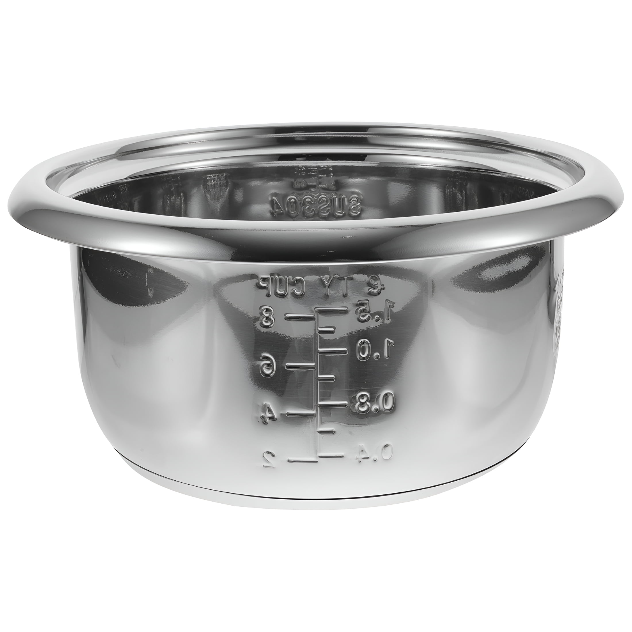 EXLEAF 2026 New Stainless Steel Rice Cooker Inner Pot Non-Stick 3L for Rice Cooker, Slow Cooker, Multicooker Silver