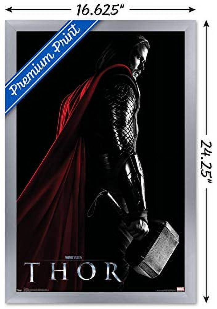 Marvel Cinematic Universe - Thor - One Sheet Wall Poster, 14.725" x 22.375", Framed