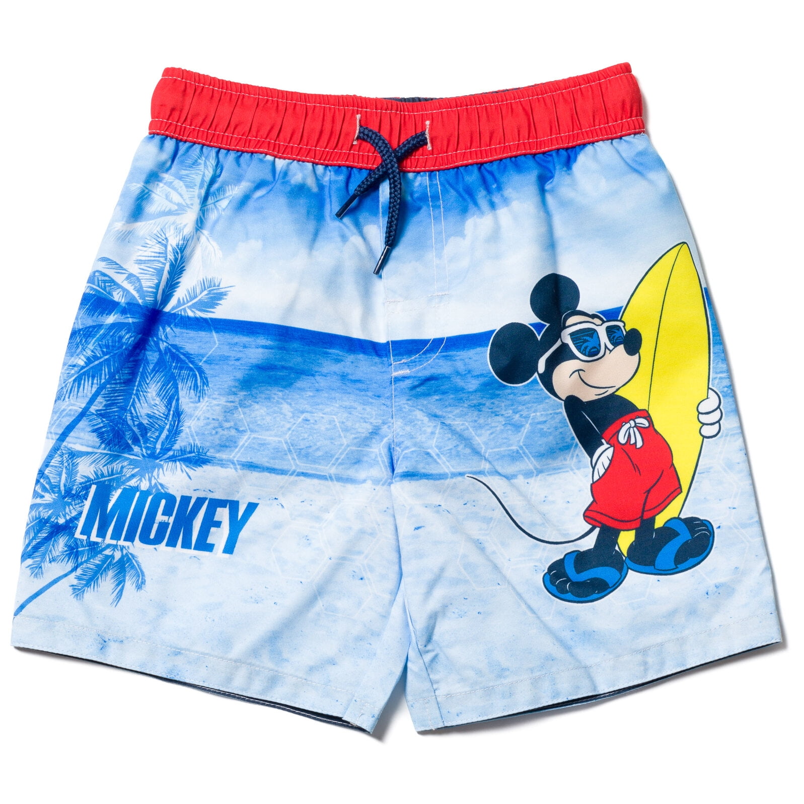 Disney Mickey Mouse Little Boys Swim Trunks Bathing Suit Blue 6 ...